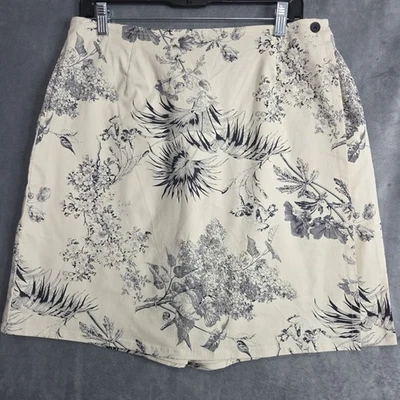 Pantalón Corto Denim & Co EasyWear L Estampado Botánico Algodón Elástico RN81893 A10855 Foto 1 de 4