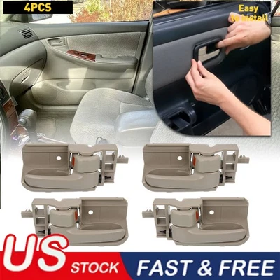 Manija de puerta interior izquierda derecha delantera trasera para Toyota Corolla Matrix 2003-2008 Foto 1 de 4