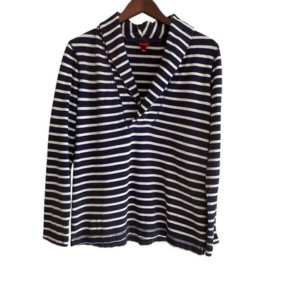 Sudadera polar náutica con cuello chal Merona para mujer talla M pescador preppy Foto 1 de 4