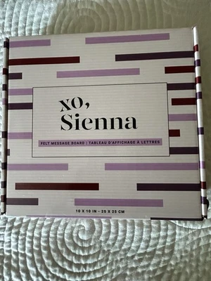 Felt Message Board XO Sienna 189 Letters etc, 11.2" x 10.4" New NIB Gift - Image 1 of 3