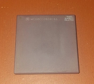 VINTAGE CPU MOTOROLA 68060 MC68EC060RC66 66MHz PROCESSOR PGA 168 RETRO PC DOS - Immagine 1 di 2