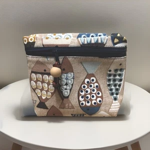 kosmetiktasche damen Maritim Neu Selbstgenäht Gr 16-13-5 - Bild 1 von 4