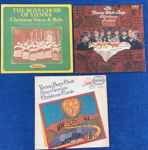 Christmas LOT of 3 Vinyl LP's in Near Mint Condition - The Vienna Boys Choir - Picture 1 of 2