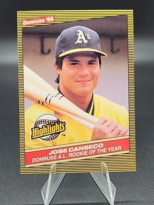 1986 Donruss Highlights - Jose Canseco #55 RC Rookie A's - Image 1 of 2
