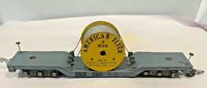 American Flyer # 636  Erie 7210 Depressed Center Flat Car w/Coil Load - Picture 1 of 16