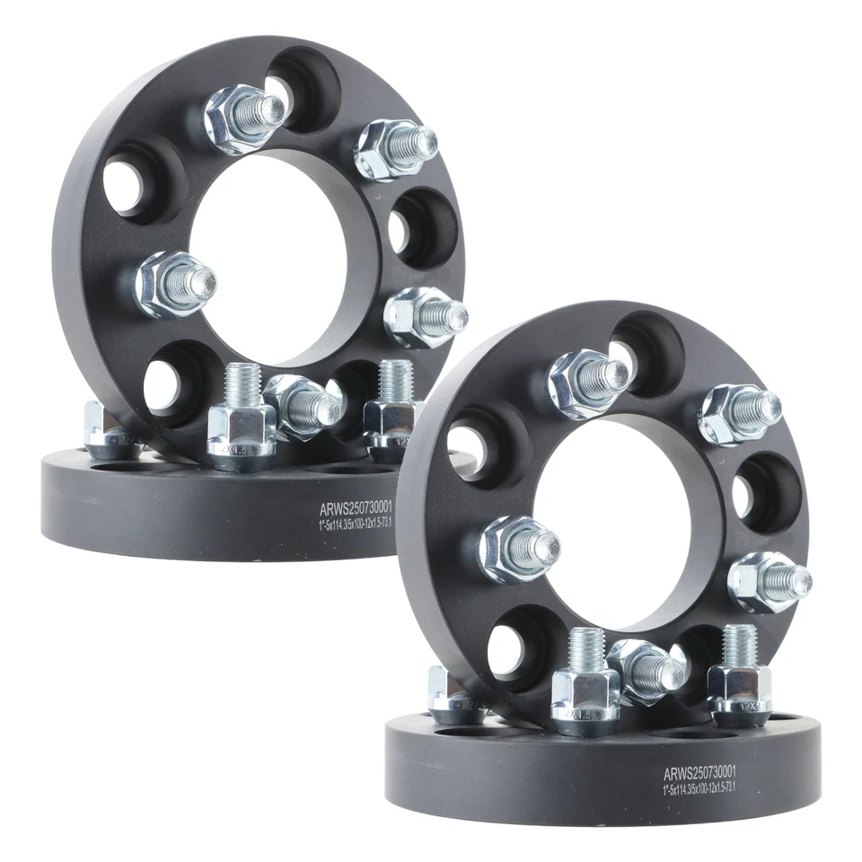 1" inch 5x4.5 To 5x100 Wheel Spacers Adapters Fits Honda Toyota 12x1.5 73.1mm Foto 1 de 4