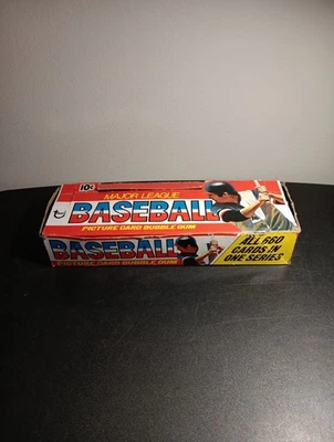 1976 Topps Baseball Empty 10 Cent Mini Wax Box (Nice Display) - Image 1 of 4