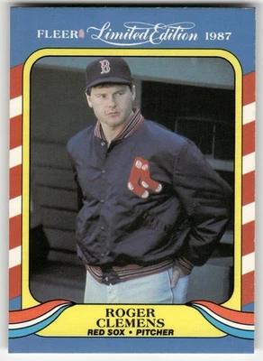 1987 Fleer Limited Edition Roger Clemens #9 Boston Red Sox - Image 1 of 2
