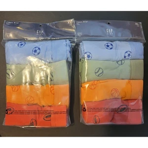 GAP Kids Briefs XL (12) 4-Pack Underwear Soccer Baseball Basketball 8 pair total - Picture 1 of 3