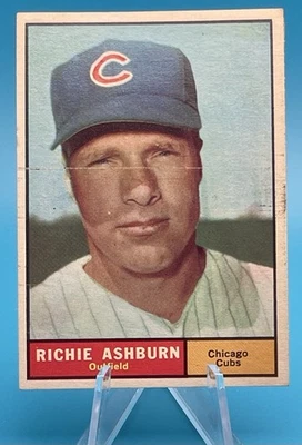 1961 Topps Richie Ashburn #88 - Chicago Cubs Salón de la fama (PWE) Foto 1 de 2