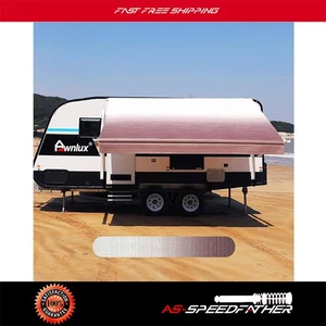 RV Awning Fabric 19.1 Feet Length Pink Camper Awning Replacement Shade 8' - Picture 1 of 5