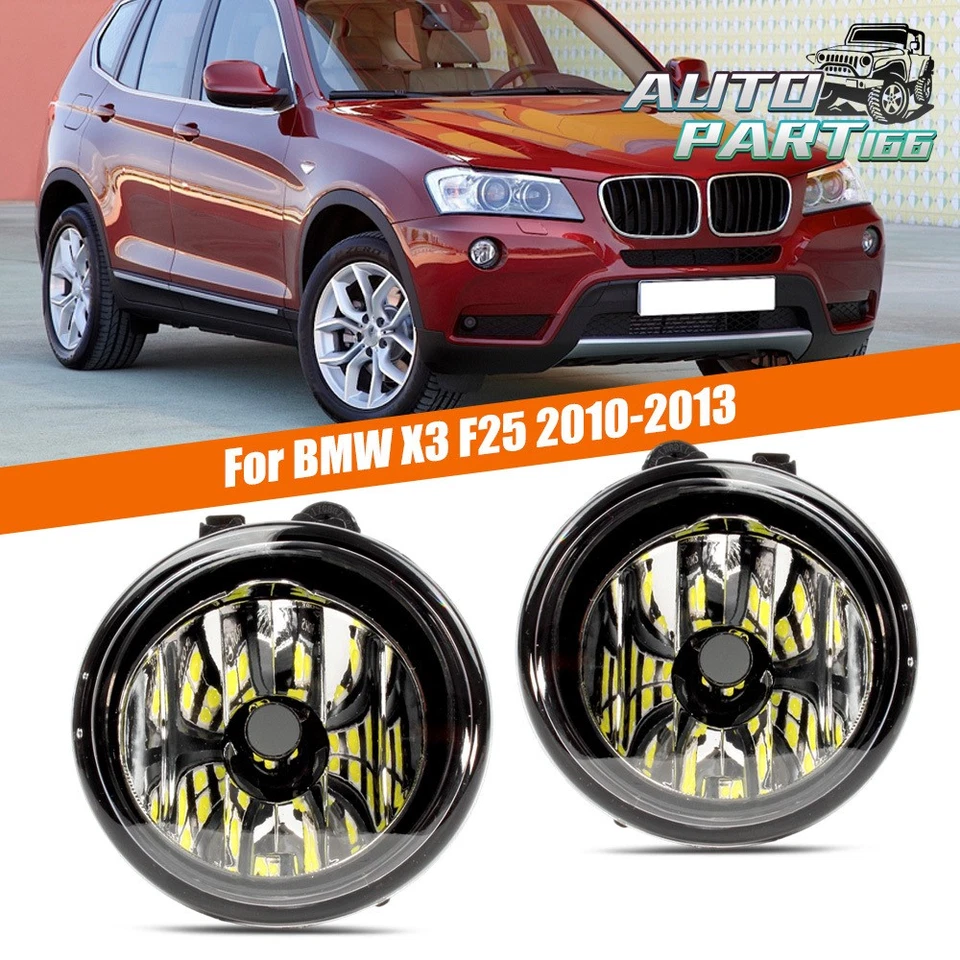 Par de faros antiniebla LED delanteros laterales para BMW X3 F25 2011 2012 2013 2014 Foto 1 de 4