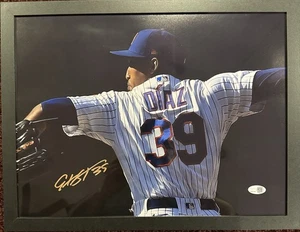 NEW YORK METS 2025 ALL STAR EDWIN DIAZ SIGNED AUTO FRAMED 12x16 JSA WITNESSED - Picture 1 of 2