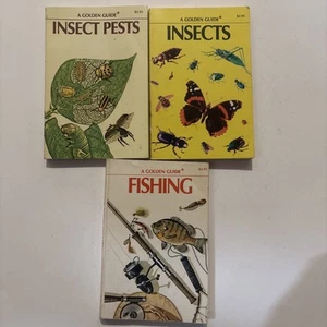 Insects, Fishing & Insect Pests (Lot of 3 Golden Nature Guide) Pocket Guides - Foto 1 di 6