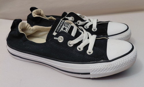 Converse Shoreline Sneaker Slip On Elasticizzate alla Caviglia Nero Donna Taglia 8