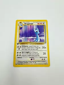 POKEMON BASE SET 1ST EDITION DRAGONAIR 18/102 RARE ITALIAN CARD HEAVILY PLAYED - Picture 1 of 3
