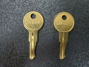  CH545 (2) New Keys Tool Box Lock Code CH545 toolbox key - Guaranteed to work! - Picture 1 of 1