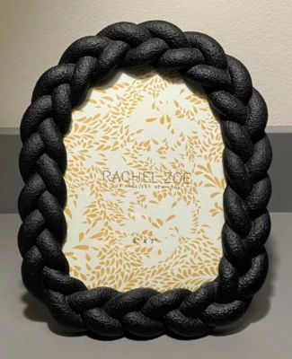 Rachel Zoe Black Rope Picture frame 5 in x 7 in gothic style NEW - Image 1 of 4
