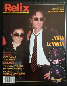 Relix Magazine Music For The Mind. Vol. 8 #1 February 1981 John Lennon Cover - Picture 1 of 12