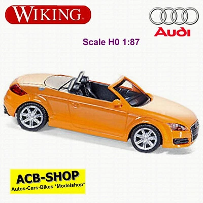 Audi Tt Roadster Tipo 8J 2006-10 Glutorange 1:87 Wiking 134 39 - Immagine 1 di 2