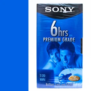 Sony T120 Premium Blank VHS Video Tape for VCR | x1 Brand New Sealed | Free S&H - Picture 1 of 12