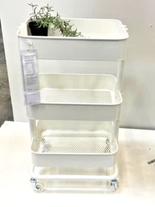IKEA RASKOG Allzweckwagen auf Rollen Stahl, weiß 30 3/4 '' 203.829.32 - NEU - Bild 1 von 3