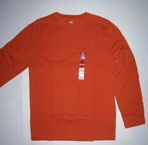 NWT LS ORANGE TEE SHIRT 100% COTTON XL 14/16 14 16 HALLOWEEN - Picture 1 of 1