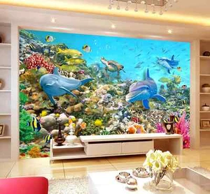 3D Colored Corals And Fishes 134 Wall Paper Wall Print Decal Wall AJ Wall Paper - Picture 1 of 8