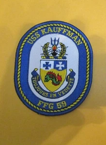 USS KAUFFMAN FFG 59 "TOUJOURS EN VEDETTE" PATCH 3 1/2 X 4 1/2" - Bild 1 von 1
