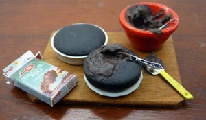 Vintage NIB Artist Made CAKE BAKING Items on Board 1:12 Dollhouse Miniature - Picture 1 of 2