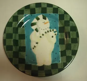 The Sakura Table Let It Snow Green Salad Plate - Zulauf Designs - NEW - Picture 1 of 1