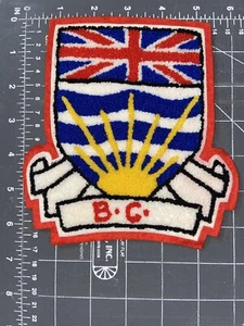 Escudo heráldico escudo heráldico vintage Columbia Británica BC CA - Imagen 1 de 1