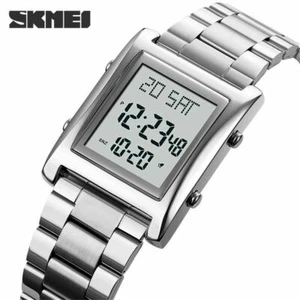 SKMEI Men Digital Steel Watches Fashion Wristwatch Male Chronograph Watch Gifts - Picture 1 of 12