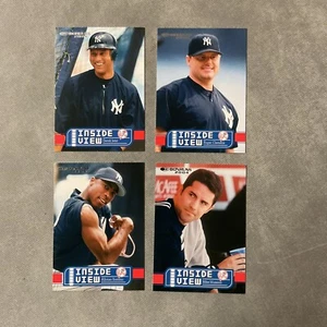 (4) Mint 2004 Donruss Inside View Yankees Jeter Clemens Soriano Mussina /1250 - Picture 1 of 2