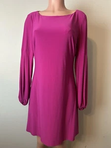American Living Pink Bishop-Sleeve Sheath Dress 10 - Picture 1 of 9