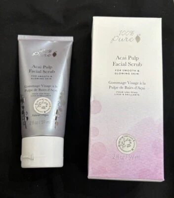 NEW 100%PURE Acai Pulp Facial Scrub 2 FL OZ - Image 1 of 3