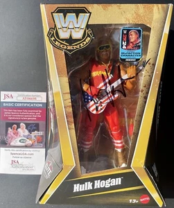 Hulk Hogan Signed Autographed WWE Legends Elite Action Figure JSA COA Damaged - Picture 1 of 8