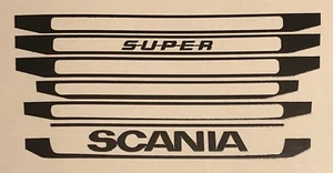 SCANIA Chromsatz Grill R620 R730  Upgrade Tamiya Aufkleber 1:14 Decal LKW 053 - Bild 1 von 3