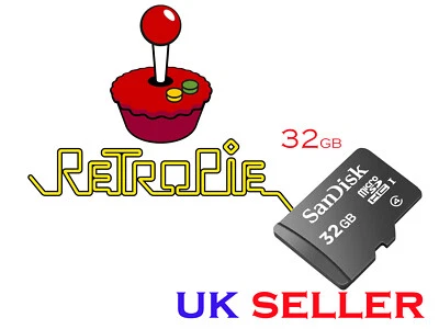 Raspberry Pi Retropie RPI 4 / 400  10C  32GB Micro SD Card Pi 4 and 400 - Image 1 of 3