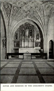 VTG Washington Cathedral Mount Saint Alban DC Chapel Postcard Altar c.1920 - Picture 1 of 2