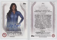 2018 US Olympic & Paralympic Team and Hopefuls /60 Aja Evans Rookie Auto RC