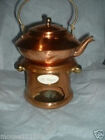 Copper Teapot w Warmer  Benjamin &amp; Medwin NY Portuga