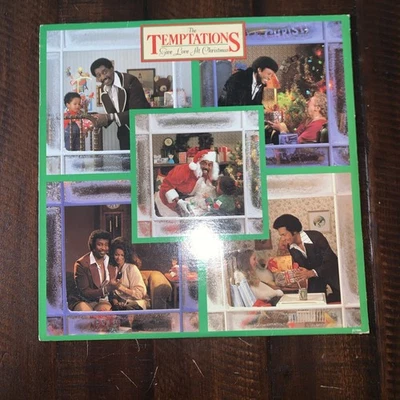 THE TEMPTATIONS GIVE LOVE AT CHRISTMAS. 1980 Vinyl LP Record EX-/VG+ - Image 1 of 4
