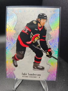 2025-26 UD Artifacts Hockey Jake Sanderson Platinum Sparkles /99 #3 - Picture 1 of 2