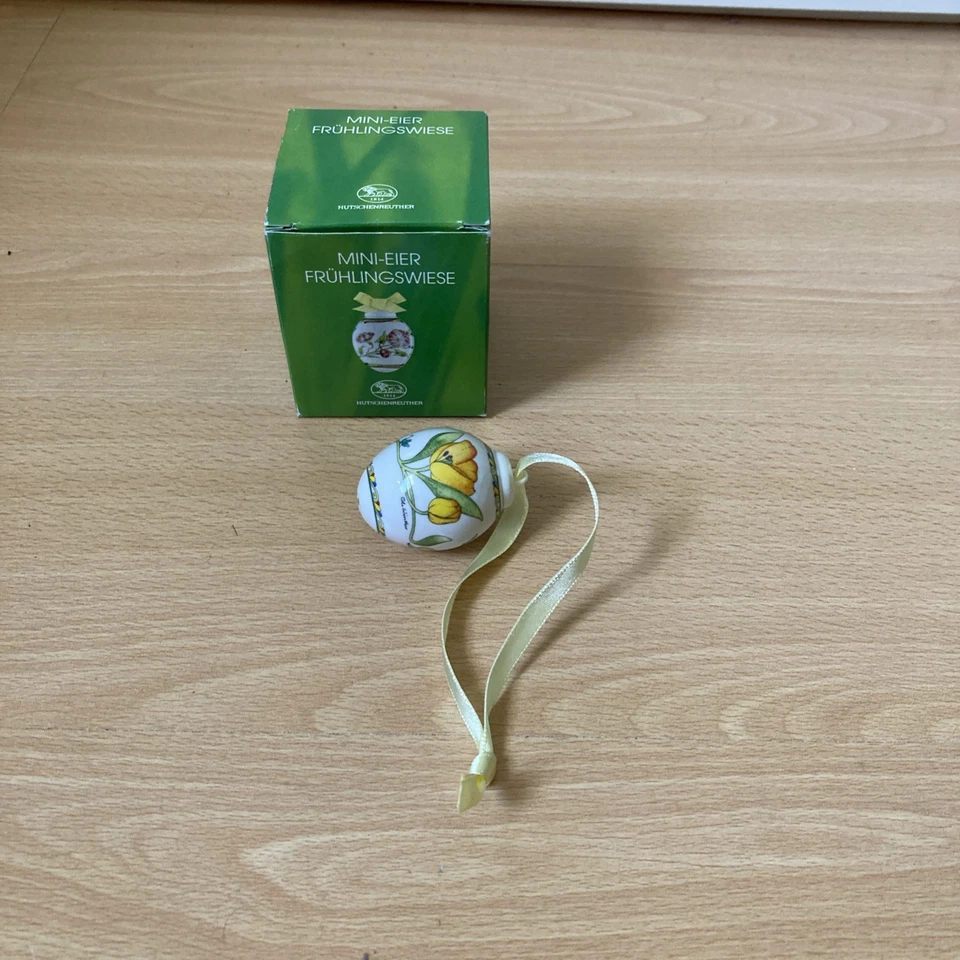 Hutschenreuter Frühlingswiese Alpenmohn Porzellan Mini Ei Ostereier 27956 - Bild 1 von 1