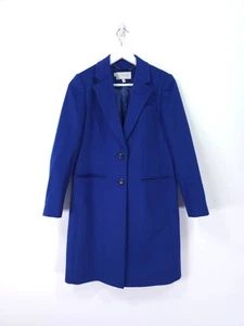 Hobbs Tilda Mantel Gr. 10 Petite Kobaltblau Wollmantel Longline Jacke Smart - Bild 1 von 15