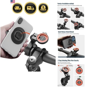 Support Téléphone Vélo Support Guidon Moto Adaptateur Universel pour Vélos - Photo 1 sur 11
