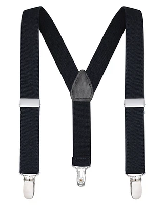 Buyless Fashion Kids Adjustable Suspenders Elastic Solid Color 1 Inch - Y Back - Image 1 of 4