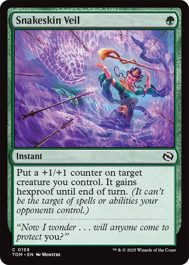 Snakeskin Veil 159 NM Foil Tarkir: Dragonstorm MTG EN - Image 1 of 1