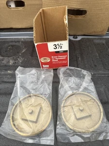 SCHWERLAST MESSING GEWINDE BÜNDIG REINIGUNGSSTECKER MIT VERSENKTEM VIERKANTKOPF, 3-1/2 ZOLL - Bild 1 von 6